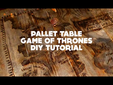 Pallet Table Game of thrones - DIY Tutorial