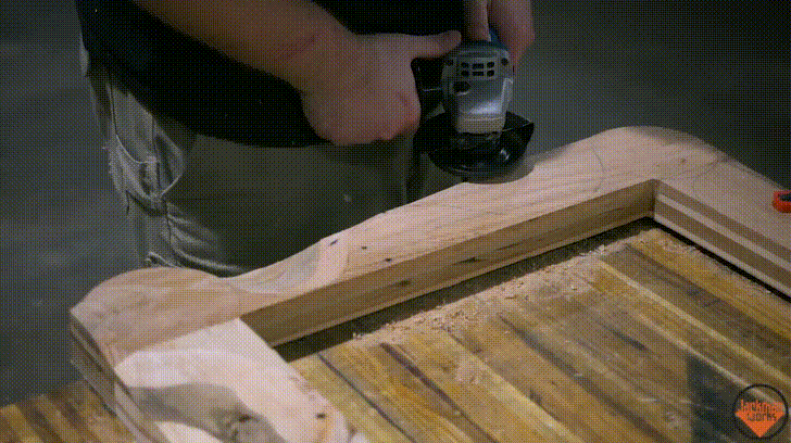 Pallet Wood Power Carved Picture Frame 15 GIF.gif