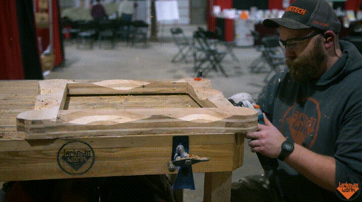 Pallet Wood Power Carved Picture Frame 16 GIF.gif