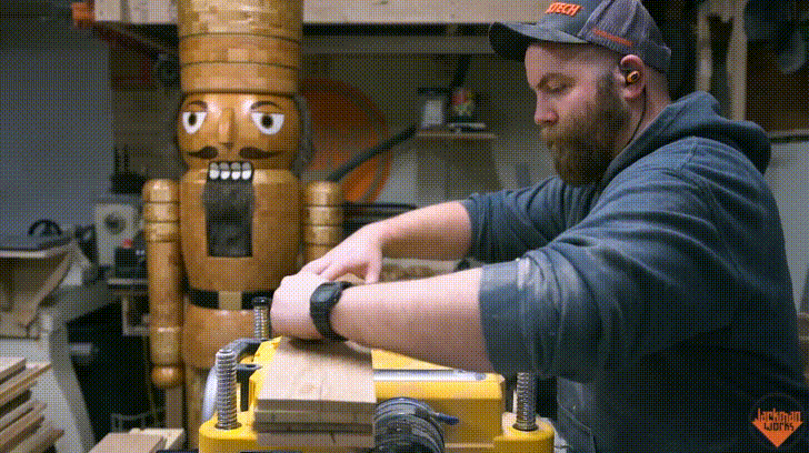 Pallet Wood Power Carved Picture Frame 6 GIF.gif