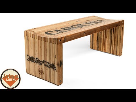 Pallet Wood Slat Bench