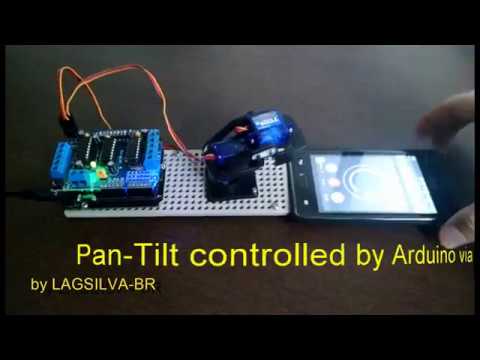 Pan Tilt controlled by Arduino via Bluetooth