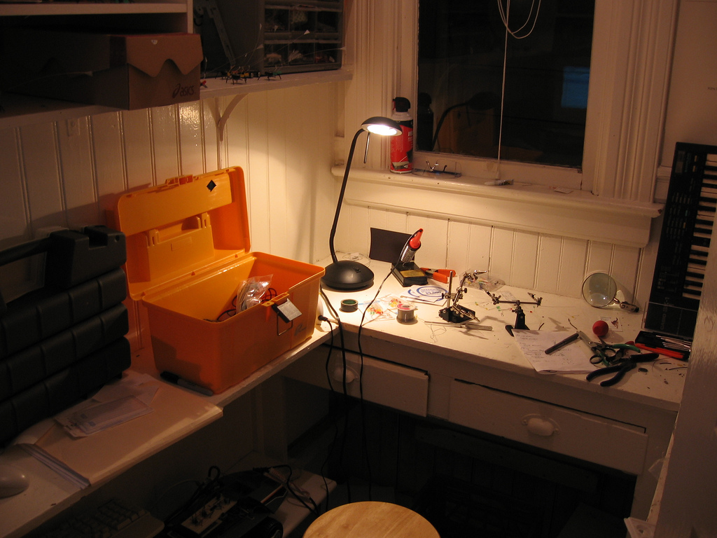 Pantry turned workshop