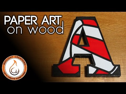 Paper Art on Wood - Transfer Image to Wood