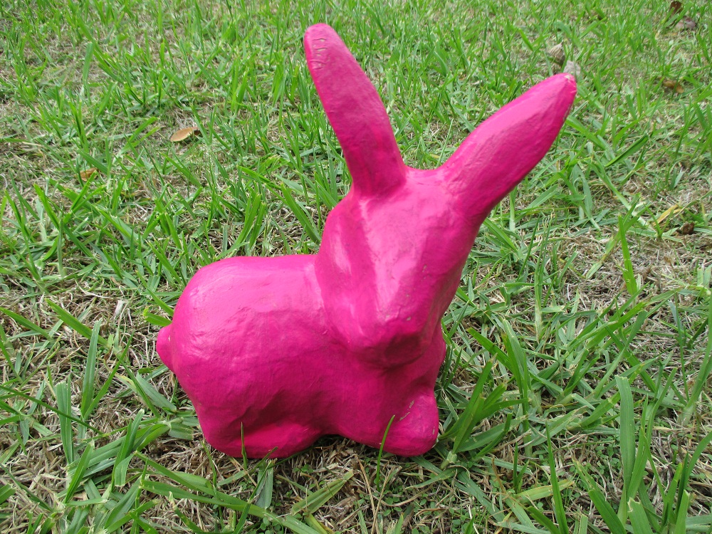 Paper Mache Easter Bunny 2.JPG