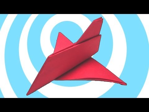 Paper Origami Airplane Toy Instructions