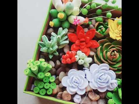 Paper Quilling Succulents.