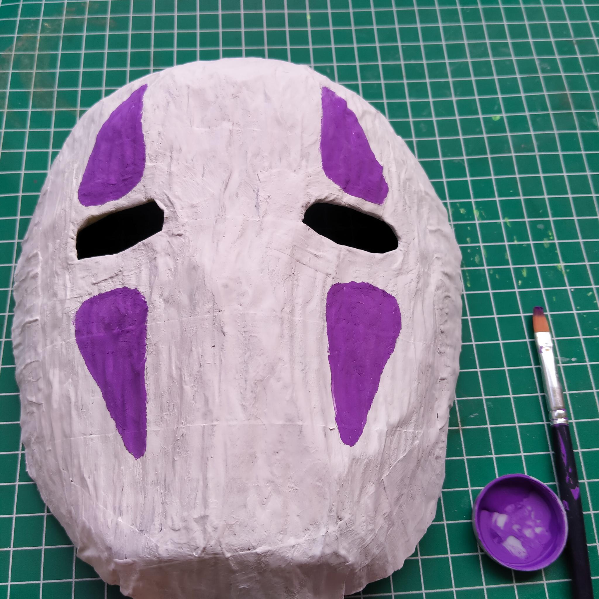 Paper mache mask kaonashi  by quinzyvarira .jpg