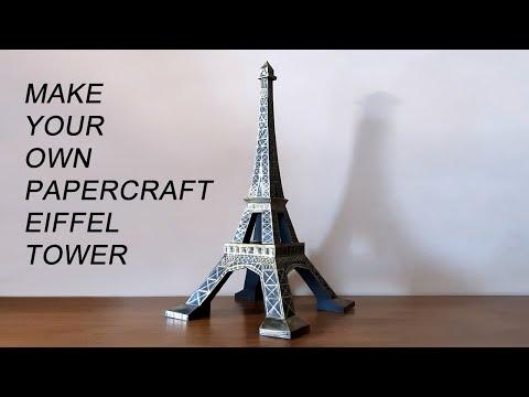 Papercraft Eiffel tower by Ecogami