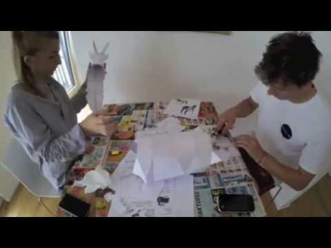 Paperpetshop Time Lapse Goat papercrafting