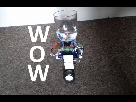 Part 3 - 2 Wheeled Self Balancing Robot Stunt aka Balancing a Glass of Water with a 2 Wheels Bot