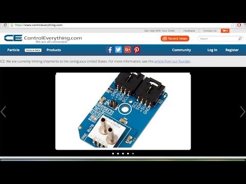 Particle AMS5812_0050-D-B Pressure &amp;amp; Temperature Sensor Tutorial