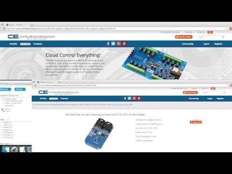 Particle Photon - MCP9803 Temperature Sensor Tutorial