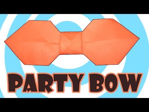 Party Origami Bow Instructions