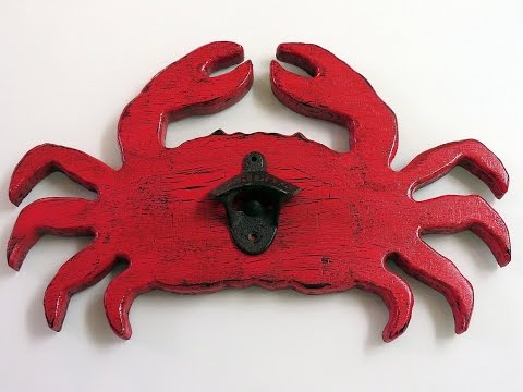 Pattern Routing a Crab Bottle Opener