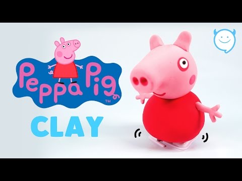 Peppa Pig Clay Tutorial !! DIY Clockwork PeppaPig - MonsterKids