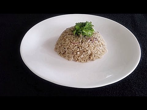 Pepper Rice - Milagu Sadam - Brown Rice Pilaf - Stir Fried Rice - Brown Rice Recipe