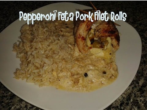 Pepperoni Feta Pork Filet Rolls Recipe