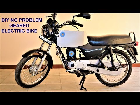 Petrol Bike To Geared Electric Bike | Electric Bike With 12 Gears