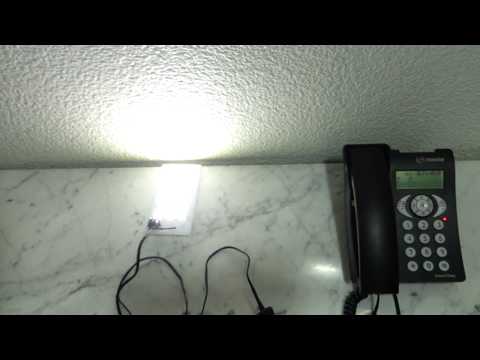 Phone line emergency light