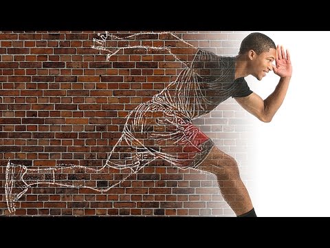 Photoshop: Transform Someone into a Huge, White Chalk, Wall Drawing