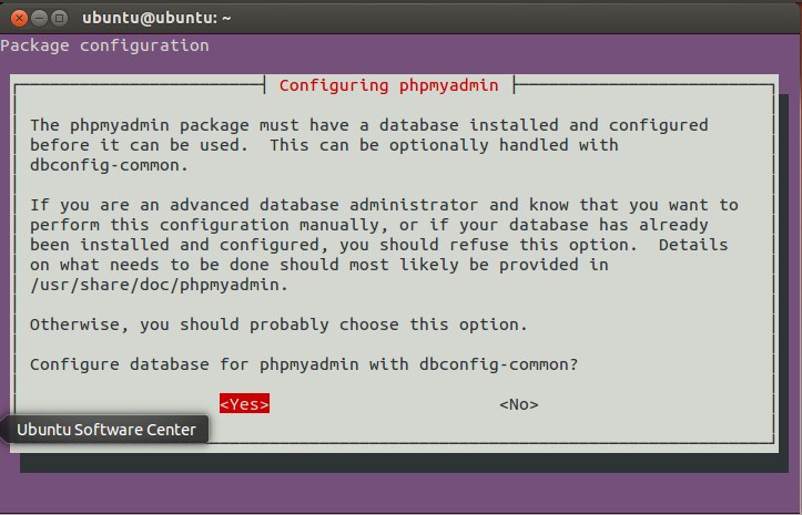 Phpmyadmin install dbcommon.png