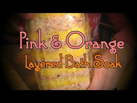 Pink &amp;amp; Orange Layered Bath Soak