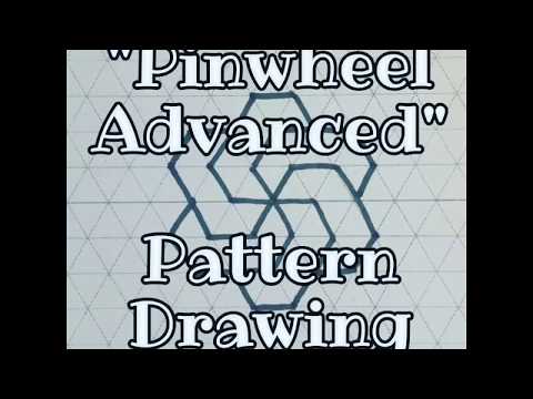 Pinwheel Advanced Pattern Drawing Individual Element Step by Step