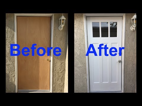 Plain Solid Core Door to Fabulous Custom Door Makeover Part 2