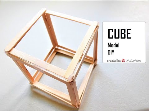 Platonic Solid: Cube Popsicle Sticks