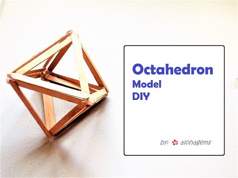 Platonic Solid: Octahedron Model Popsicle Sticks