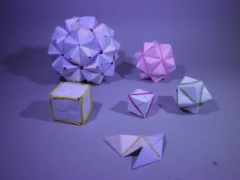 Platonic solid from modular origami