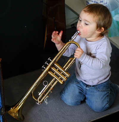 Playing Trumpet