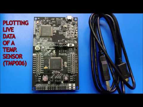 Plotting Live Data of a Temperature Sensor (TMP006) using MSP432 LaunchPad and Python