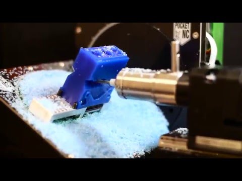 PocketNC 5 Axis CNC Demo Part - Inline 3 Engine Block