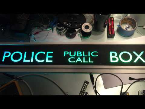 Police Box Sign Test Runs