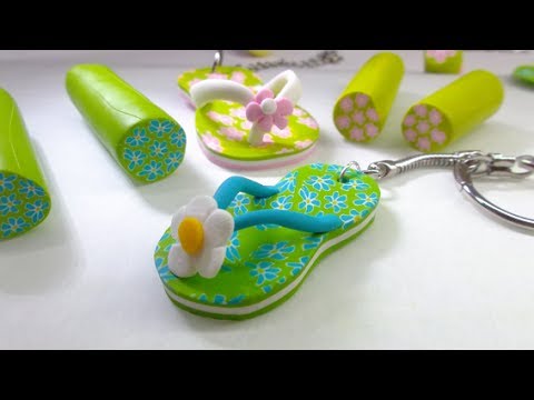 Polymer clay/Fimo Tutorial-  Flip flop/ Chinelinho