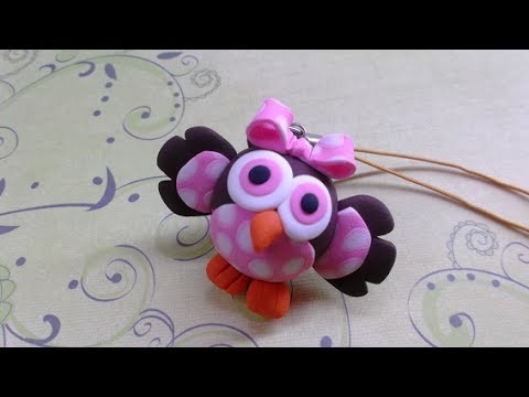 Polymer clay/Fimo tutorial- Baby Owl/ Corujinha