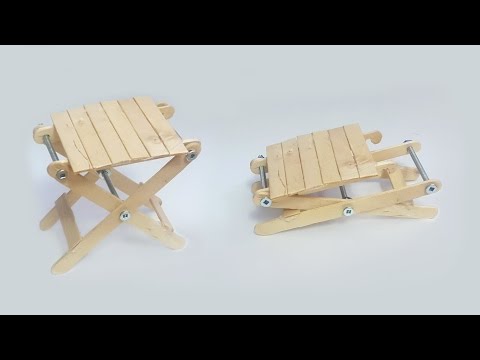 Popsicle sticks crafts  - How to make popsicle Stick chair