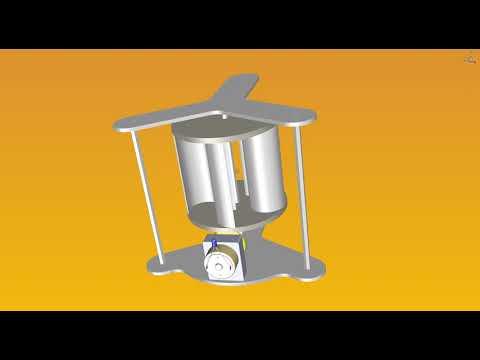 Position of the parts of the Savonius Wind Turbine for School Projects