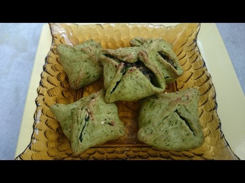 Potato Spinach Parcels Recipe with Philips Airfryer by Healthy Kadai