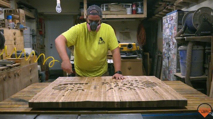 Power Carved Giant Boot Print Wood Wall Art 29 GIF.gif