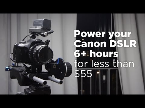 Power your Canon DSLR 6+ hours by Chung Dha