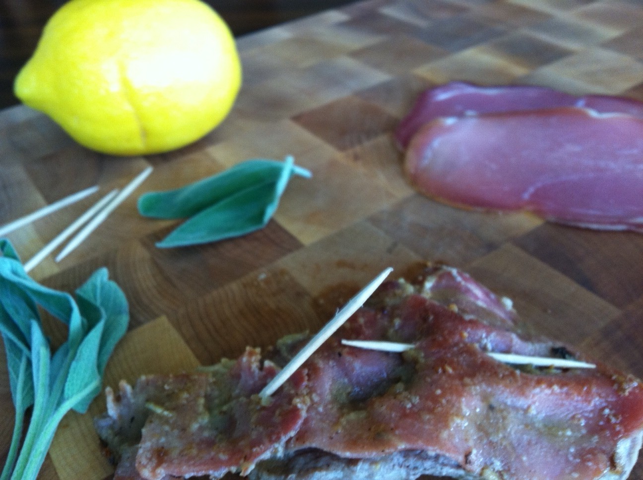 Preparing Saltimbocca for Frying.JPG