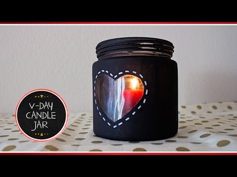 Preval's Maker Minute: Valentine's Day Peephole Heart Candle Jar