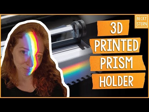 Prism Holder for Rainbow Portraits // Becky Stern