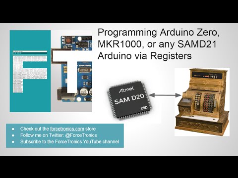 Programming Arduino Zero, MKR1000, or any SAMD21 Arduino via Registers