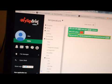 Programming Intel Edison and sensors with Wyliodrin