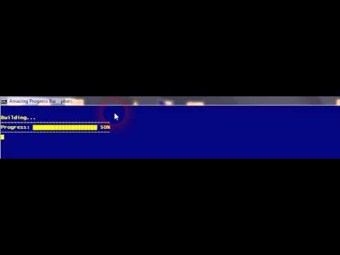 Progress Bar in CMD