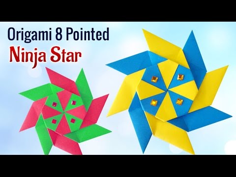 Project for Kids : How To Make DIY 8 Pointed Origami Ninja Star | Kids Activities